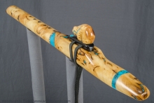 Yellow Cedar Burl Native American Flute, Minor, Mid G-4, #K29A (13)
